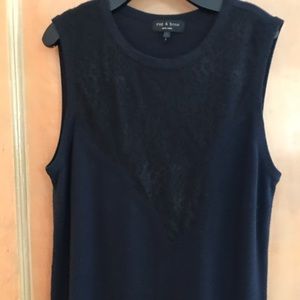 Rag and bone Lacey sweater blouse sleeveless